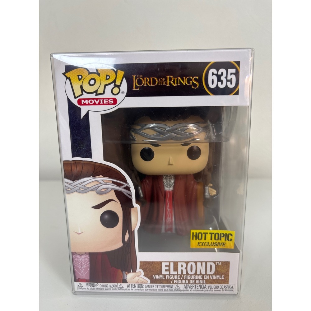 Funko Pop Movies Lord of the Rings Elrond 635 Hot Topic Exclusive Vinyl Figure